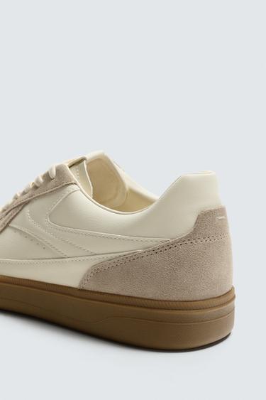 TRAINERS WITH CONTRAST SOLE - White by Zara - Image 5