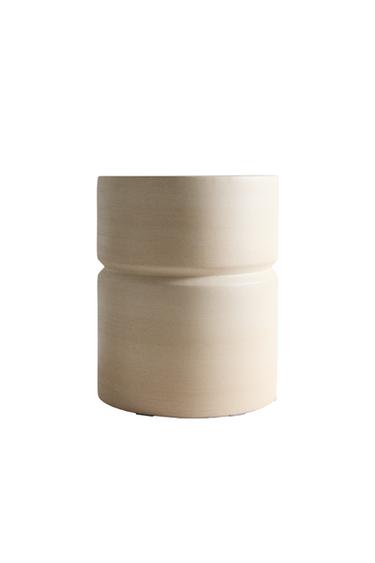STONEWARE SIDE TABLE - Ecru by Zara