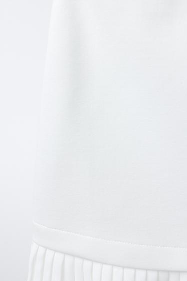 PLEATED MIDI SKIRT - White by Zara - Image 2