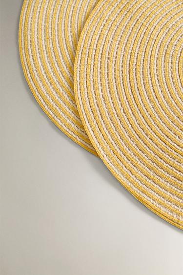 PACK OF ROUND PLACEMATS (PACK OF 2) - Curry by Zara - Image 2