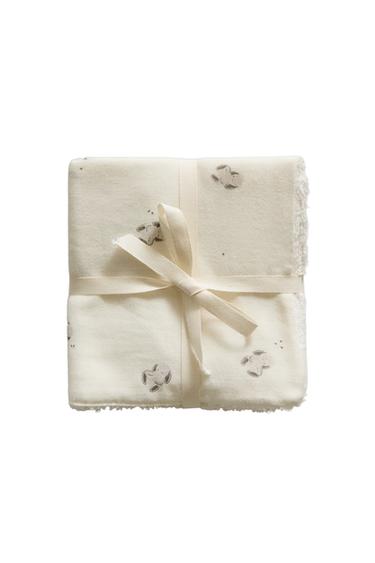 MINI BUNNY BABY TOWEL (PACK OF 3) - Cream by Zara