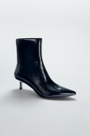 BOTÍN TACÓN KITTEN - Negro de Zara