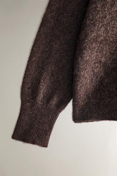 CASHMERE SWEATER - Dark brown by Zara - Image 2