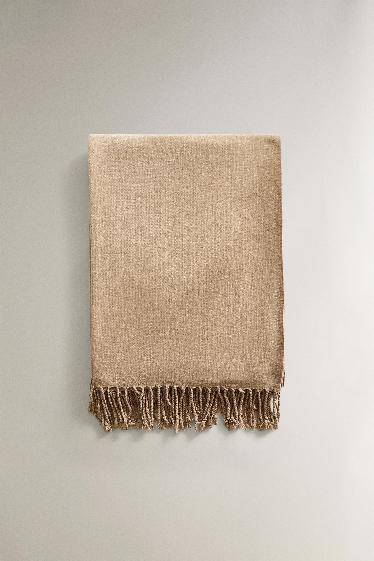 CHENILLE BLANKET — Sand