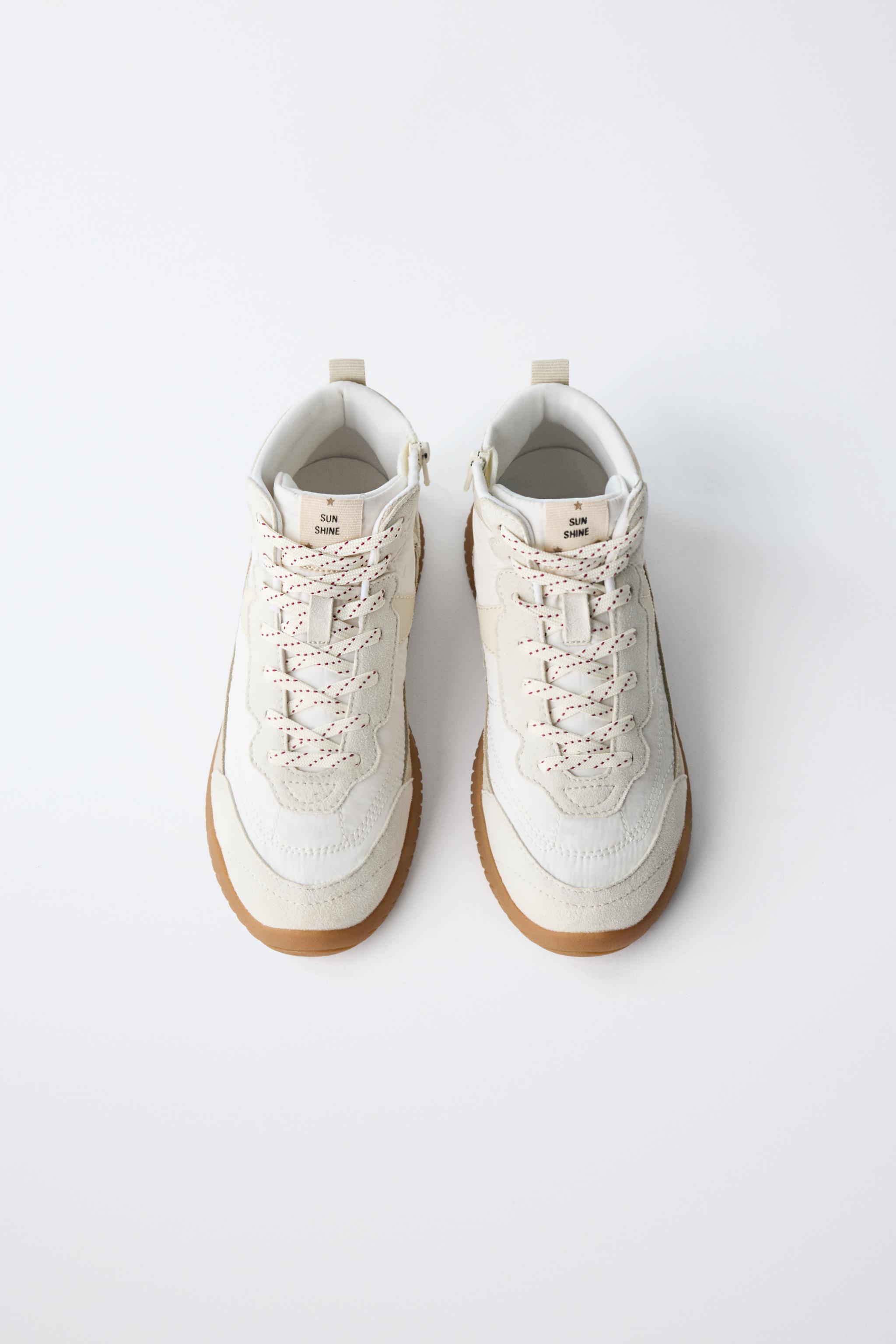 COLOR-BLOCK HIGH-TOP SNEAKERS