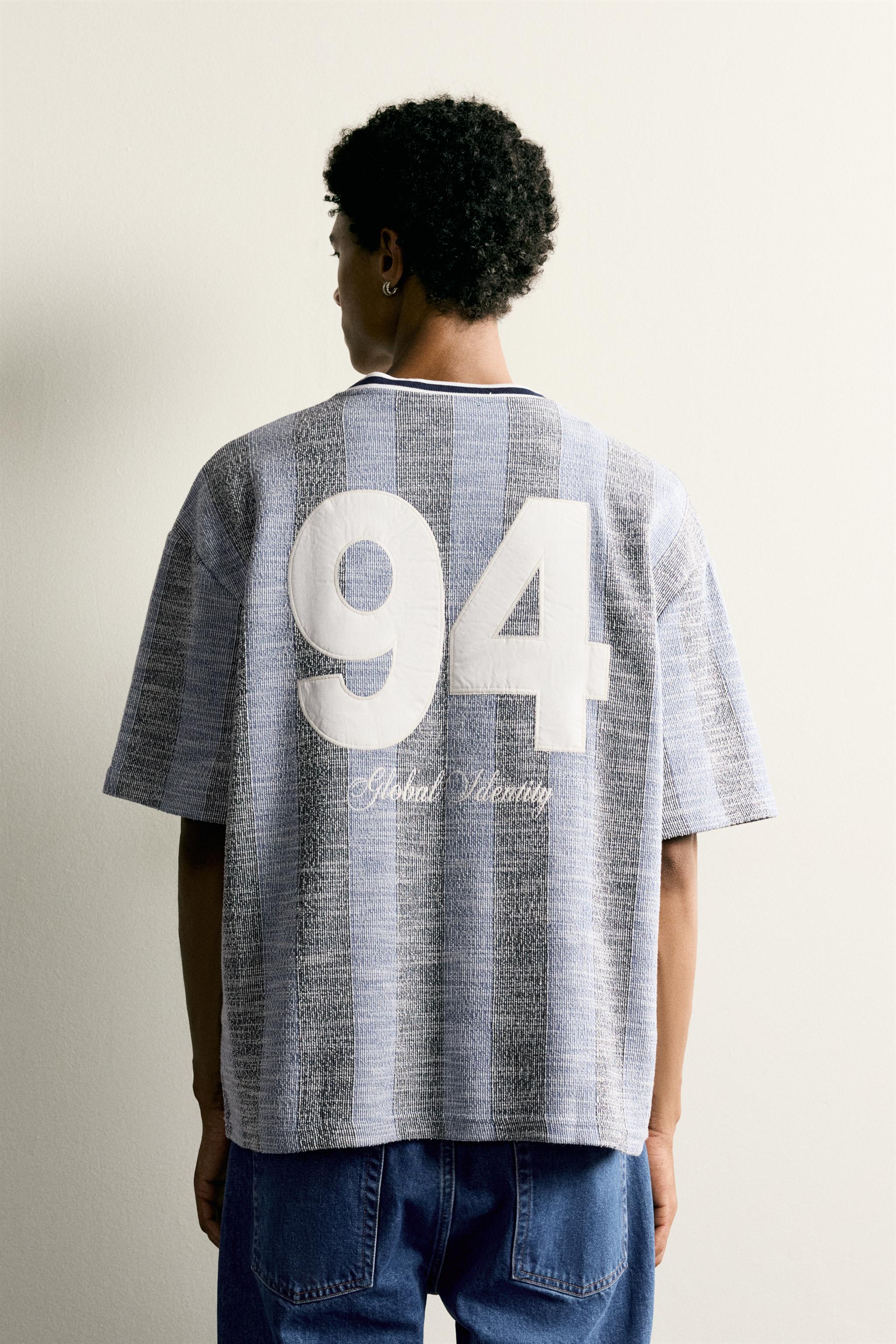 RETRO SOCCER JACQUARD EMBROIDERED SWEATSHIRT