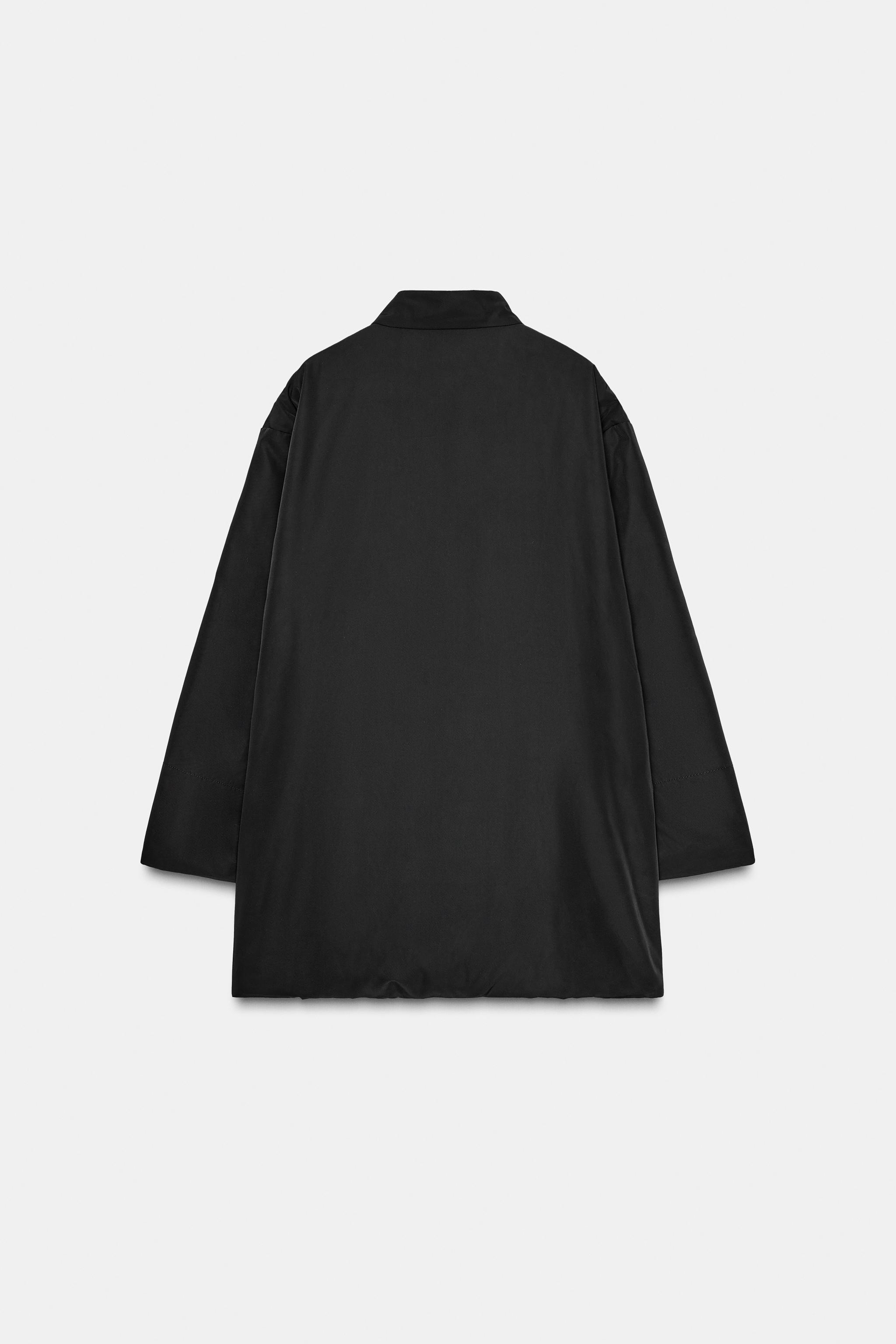 OVERSIZED NYLON JACKET ZW COLLECTION - Black | ZARA South Africa