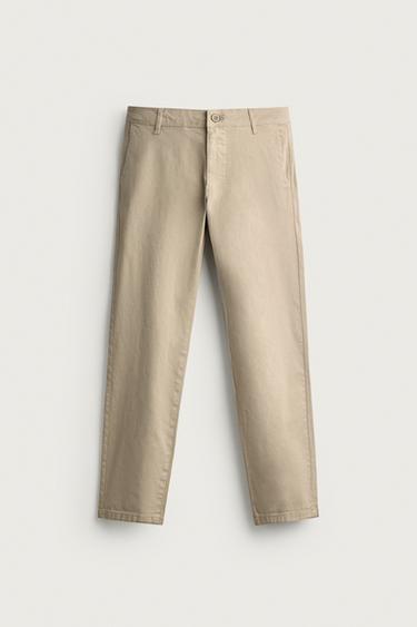 PANTALÓN CHINO SKINNY FIT - Beige de Zara