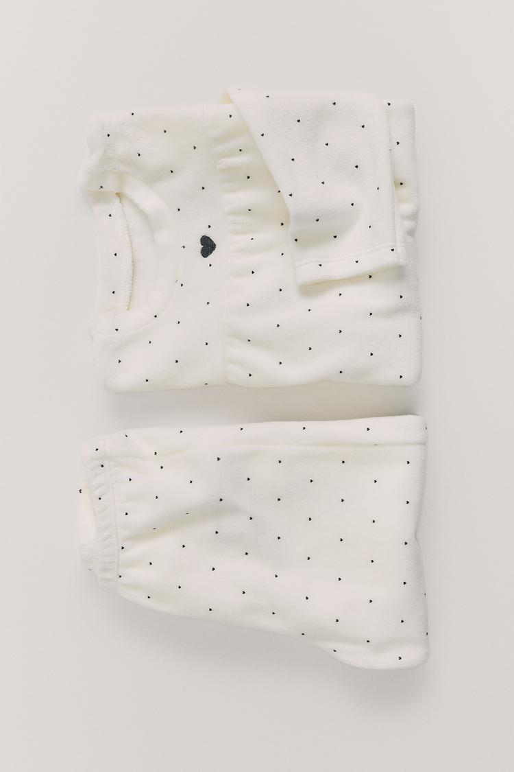 1 1 2 6 anos pijama velour topitos