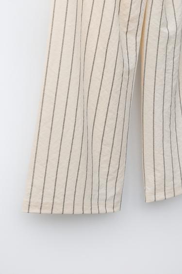 STRIPED WIDE-LEG PYJAMA TROUSERS - Stripes by Zara - Image 3