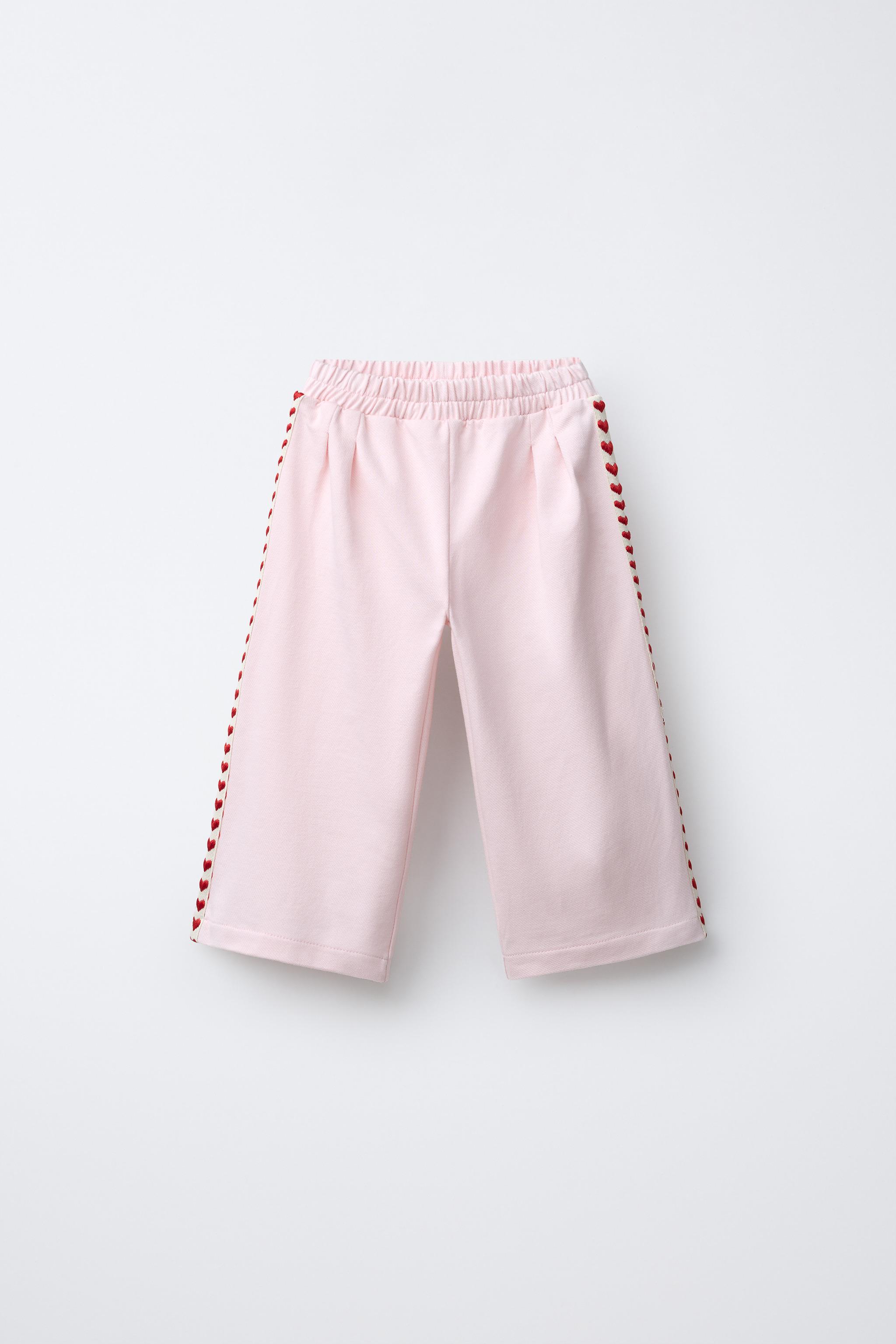 PLEATED HEART PANTS