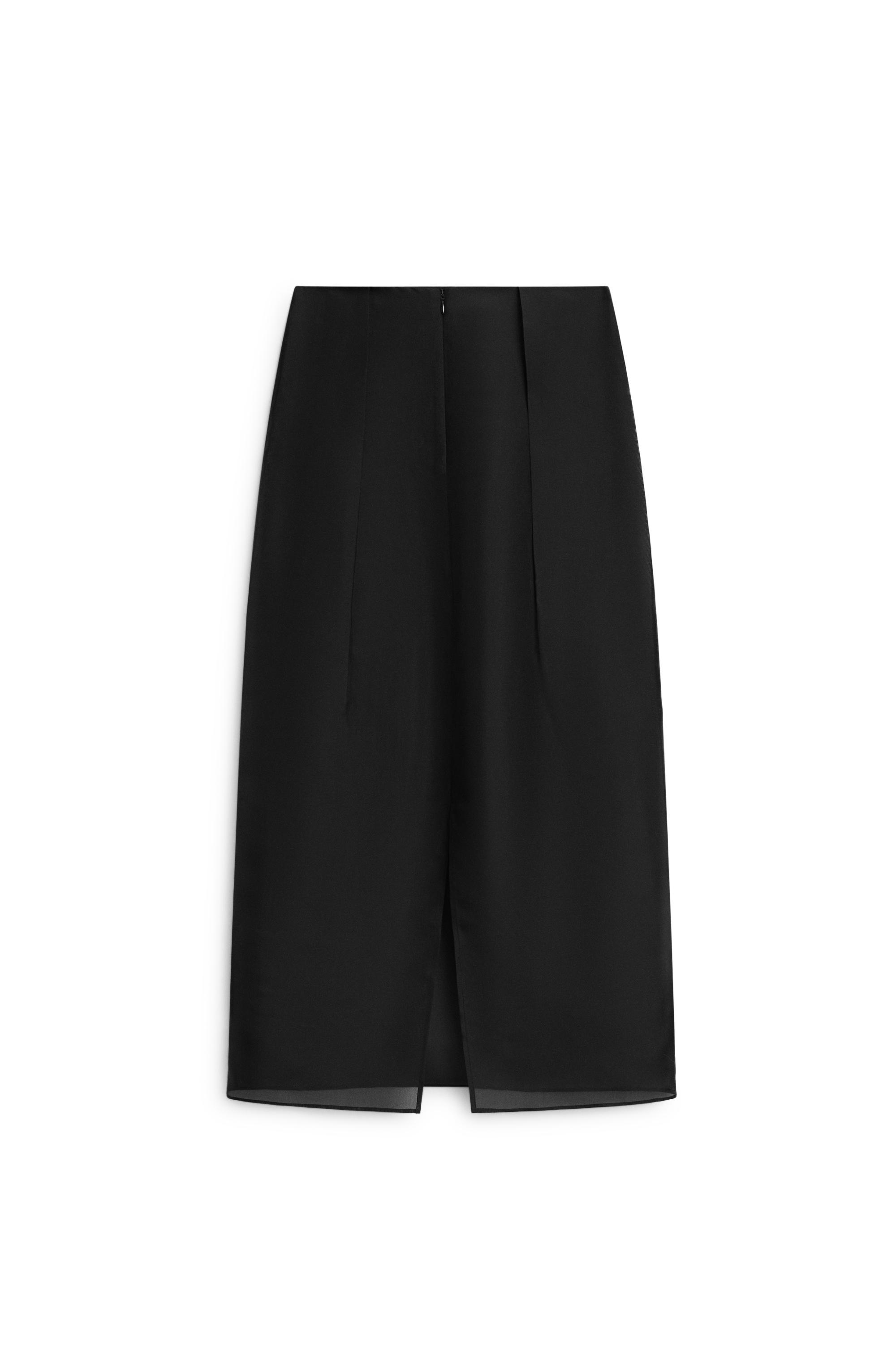 100% silk pleated midi skirt - LIMITED EDITION
