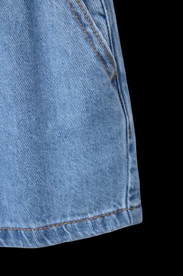 ELASTISCHE JEANS-BERMUDASHORTS - Blau von Zara