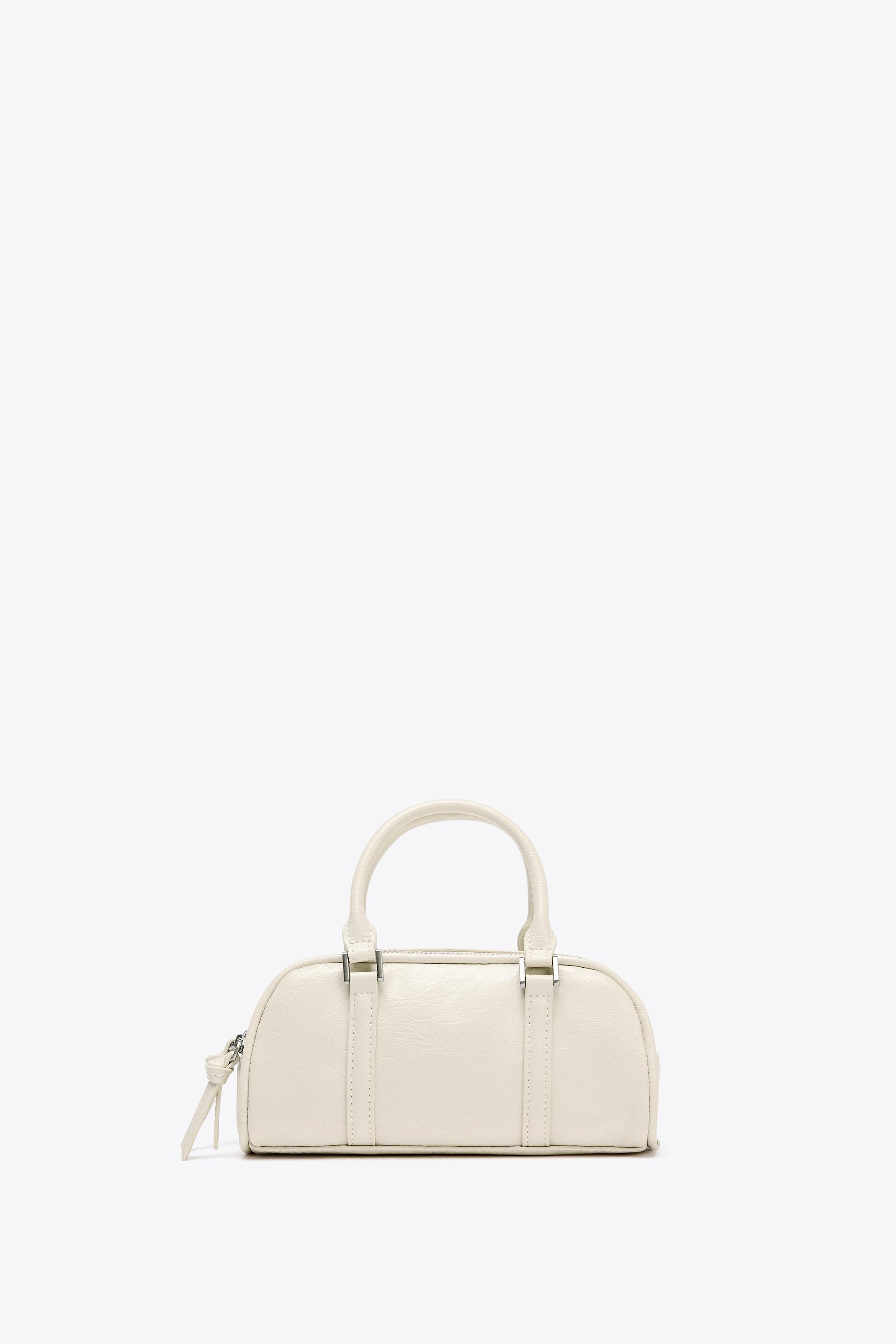 国内発送★ZARA★取外可ショルダー付き♪ミニボストンバッグ ミニボストンバッグ - エクリュ | ZARA Japan / 日本