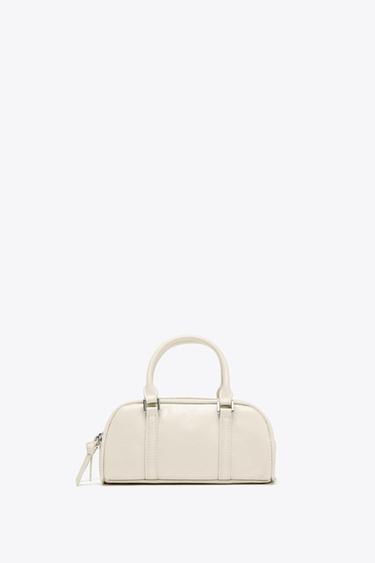 MINI BOLSO BOWLING - Gebrochenes Weiß von Zara