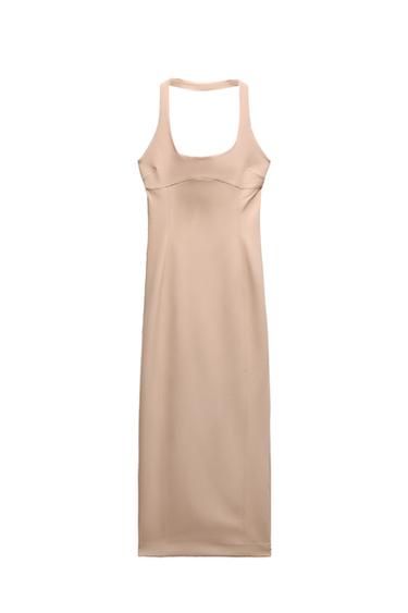 FITTED HIGH NECK DRESS