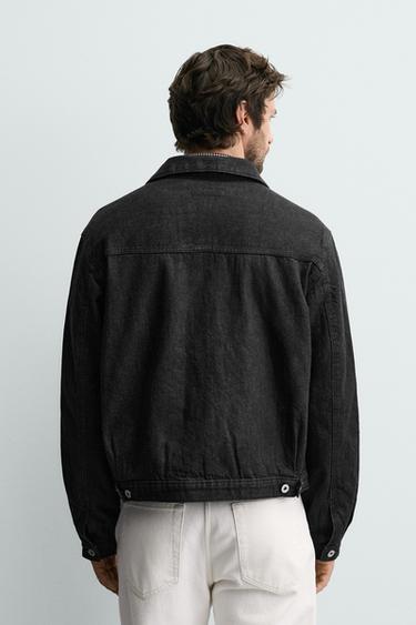 SURCHEMISE EN DENIM MATELASSÉE - Noir de Zara - Image 2