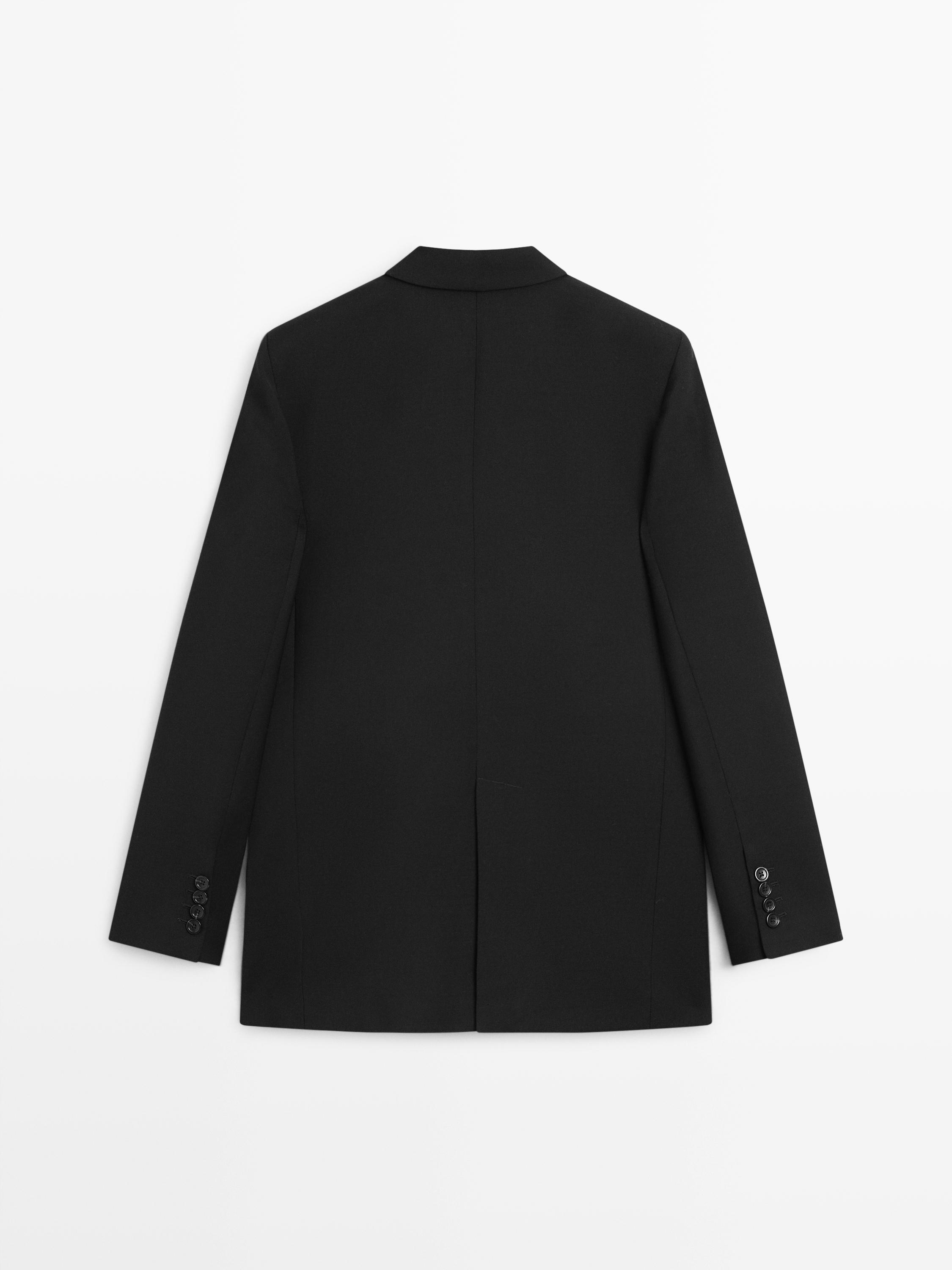 Blazer trois boutons 100 % laine