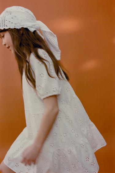 ROBE BRODÉE - Écru de Zara - Image 5