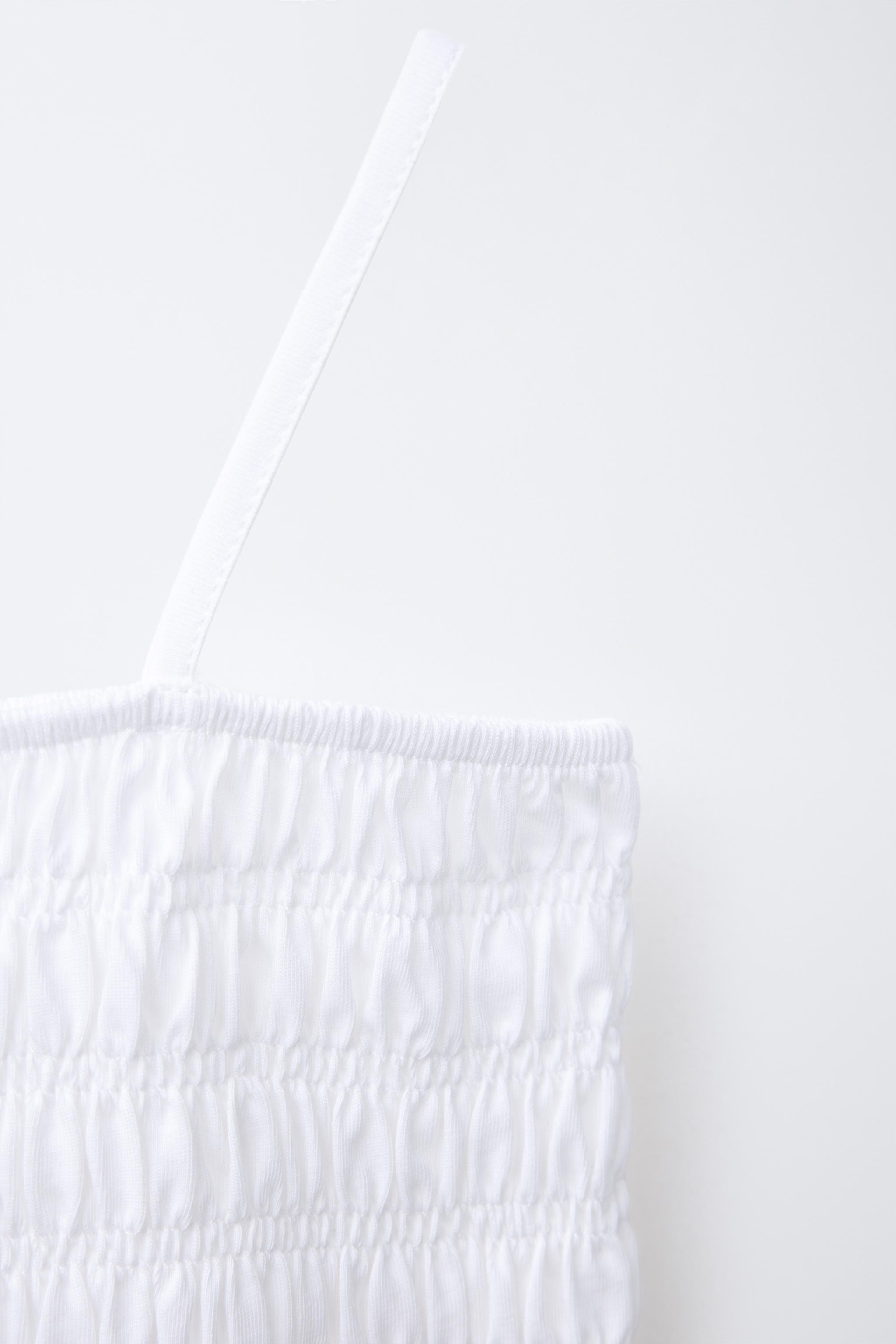 ELASTIC STRAP T-SHIRT - White | ZARA Mexico