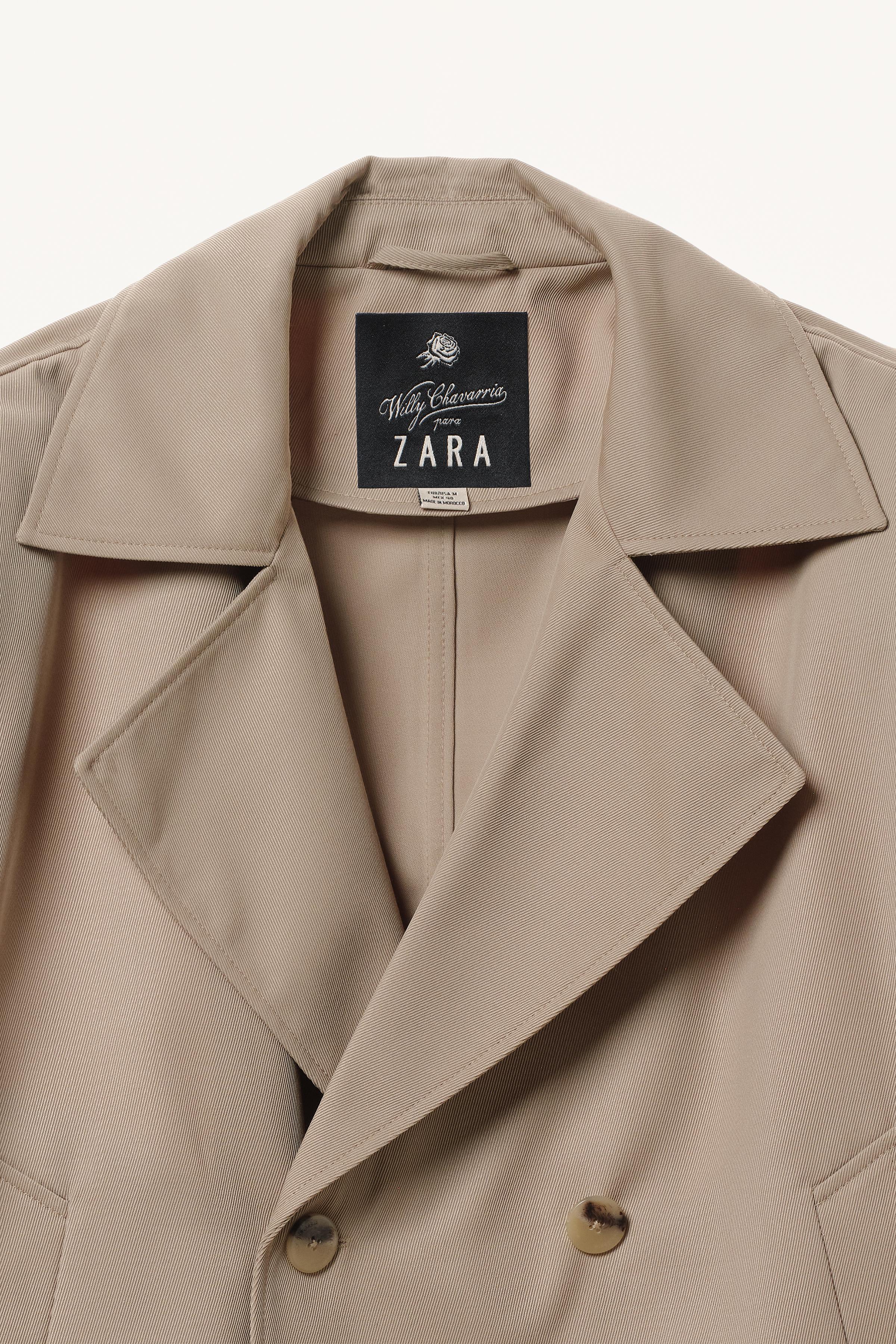 BOXY FIT SHORT TRENCH COAT WILLY CHAVARRIA X ZARA