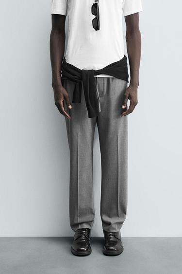 PANTALÓN JOGGER BÁSICO - Gris Antracita de Zara