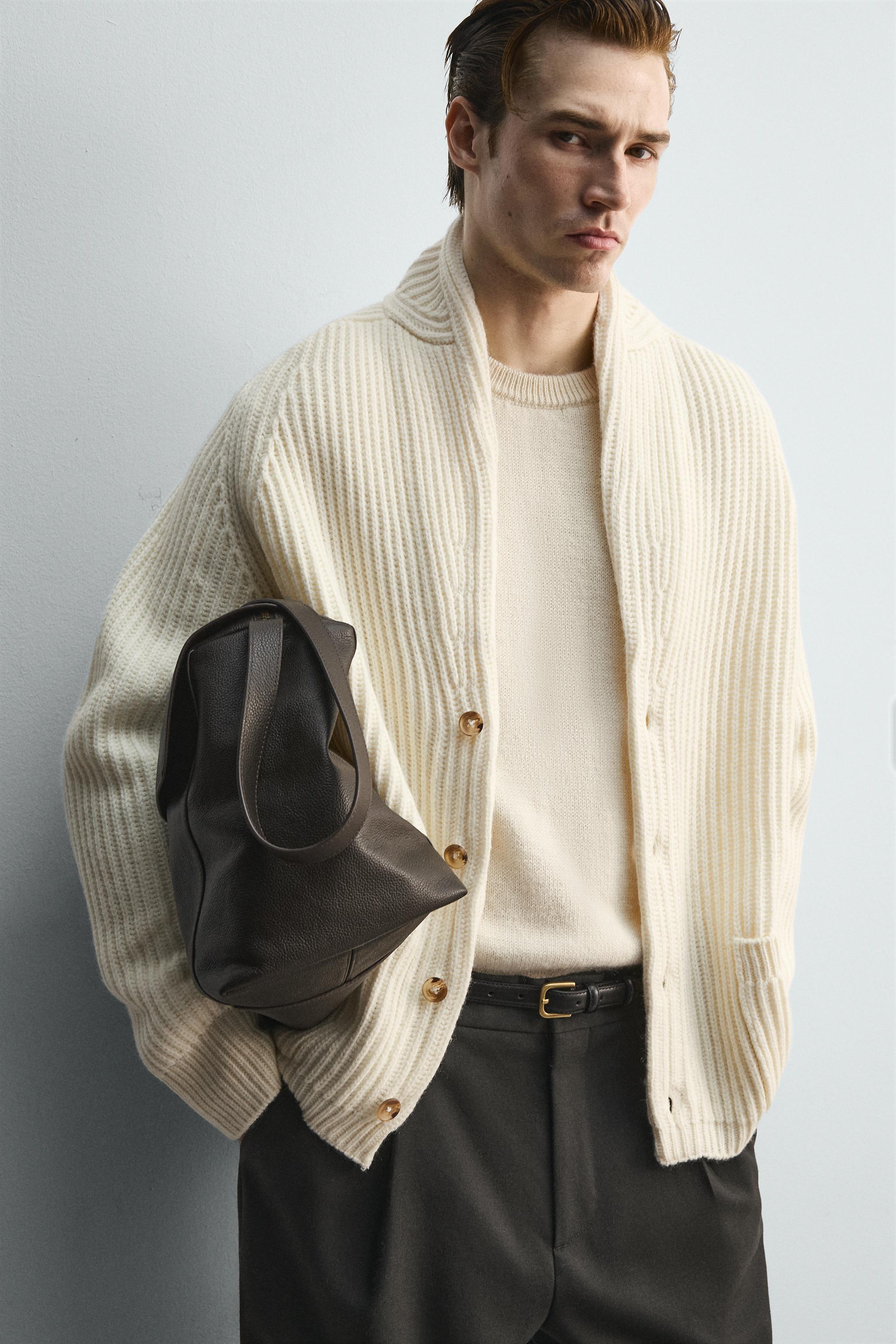 CARDIGÃ ESTRUTURA LIMITED EDITION - Cru | ZARA Brasil