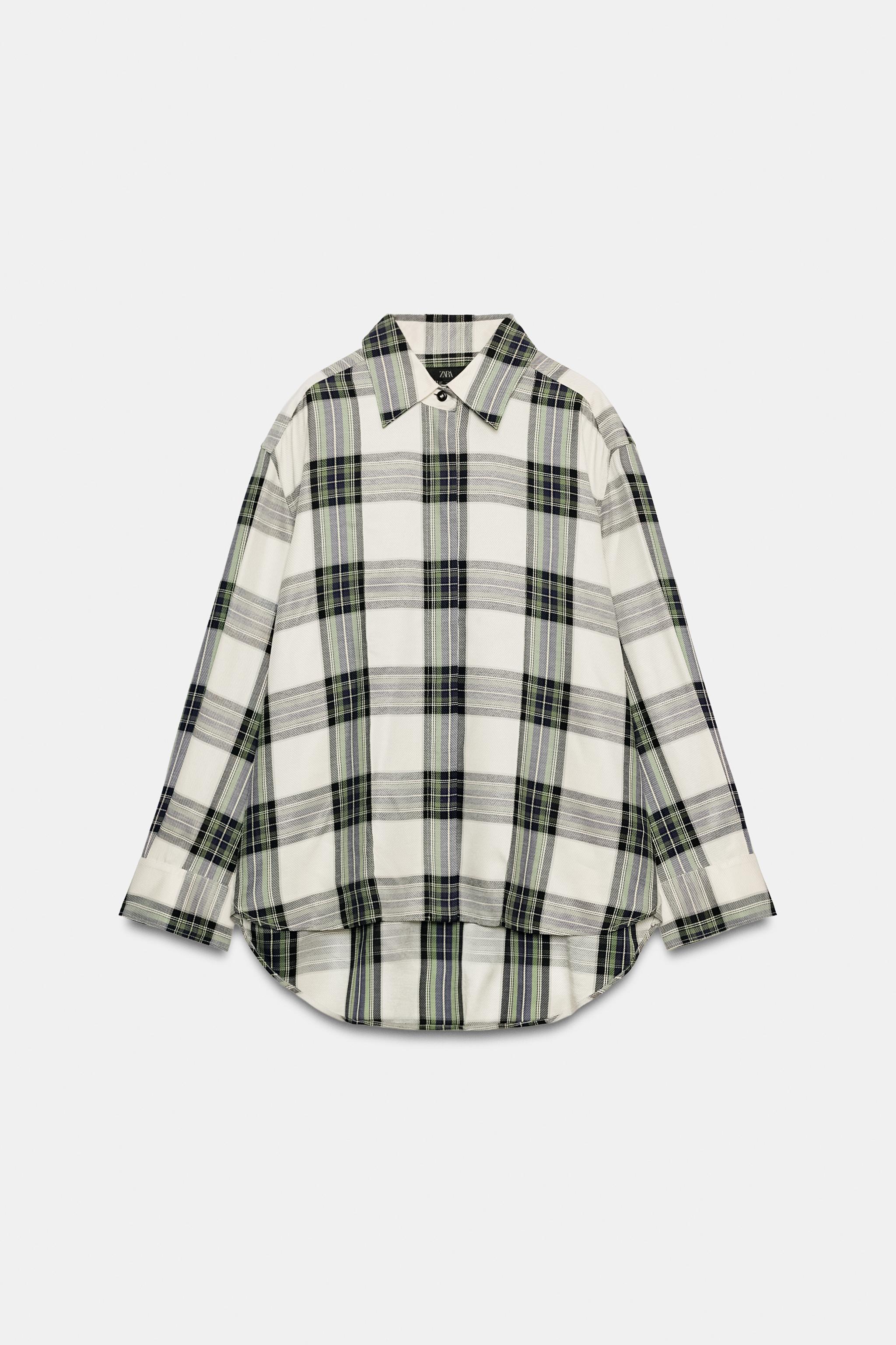 CHEMISE OVERSIZE À CARREAUX ZW COLLECTION