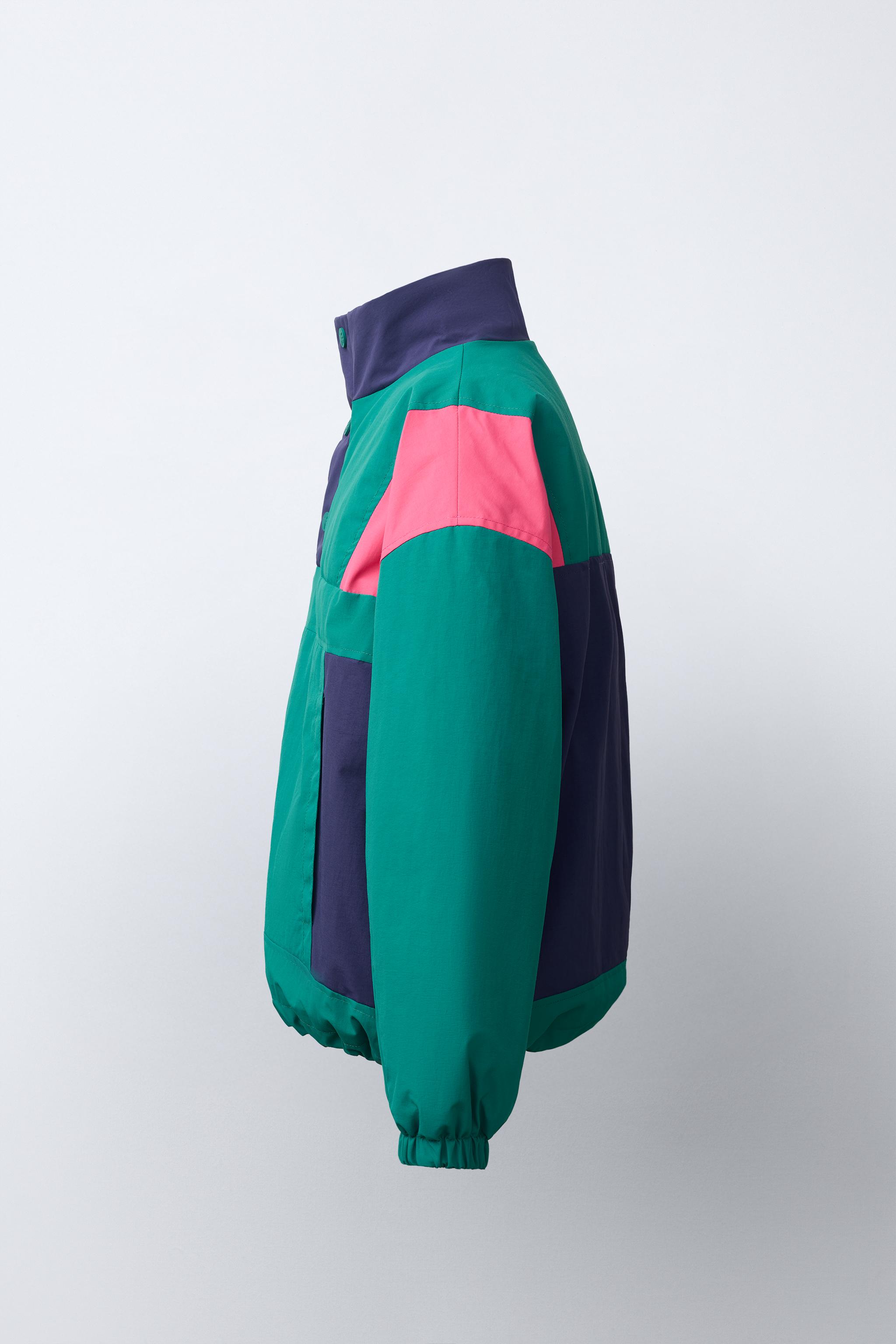 BLOUSON KANGOUROU COLORBLOCK DÉPERLANT