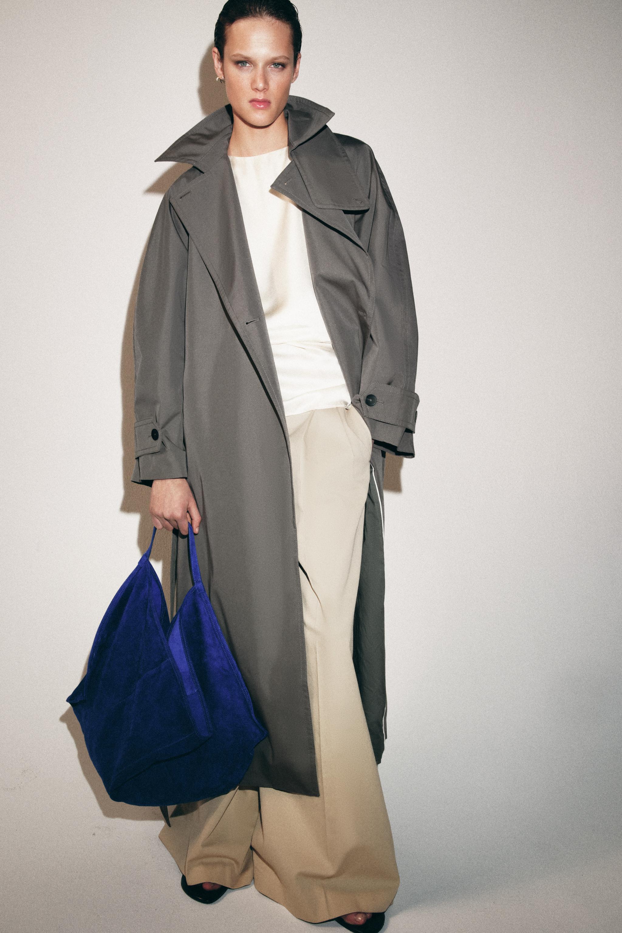 ZW COLLECTION KEMERLİ OVERSIZE TRENÇKOT - Görsel 3