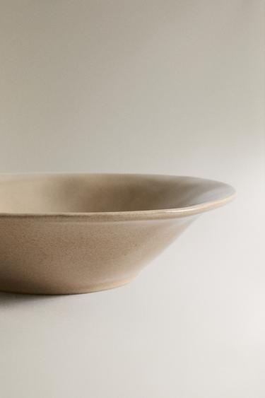 IRREGULAR STONEWARE BOWL - Taupe grey by Zara - Image 3
