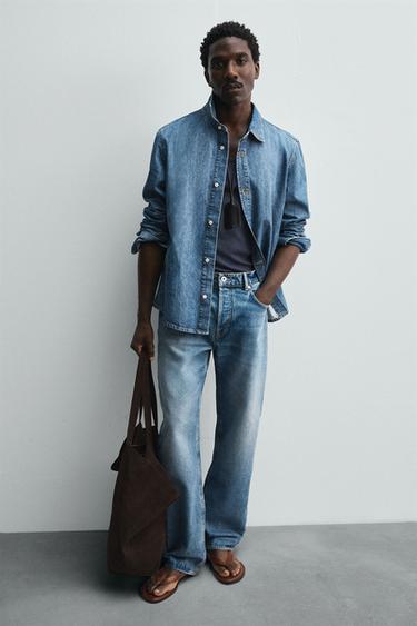 BOLSO SHOPPER PIEL - Marrón de Zara - Imagen 0