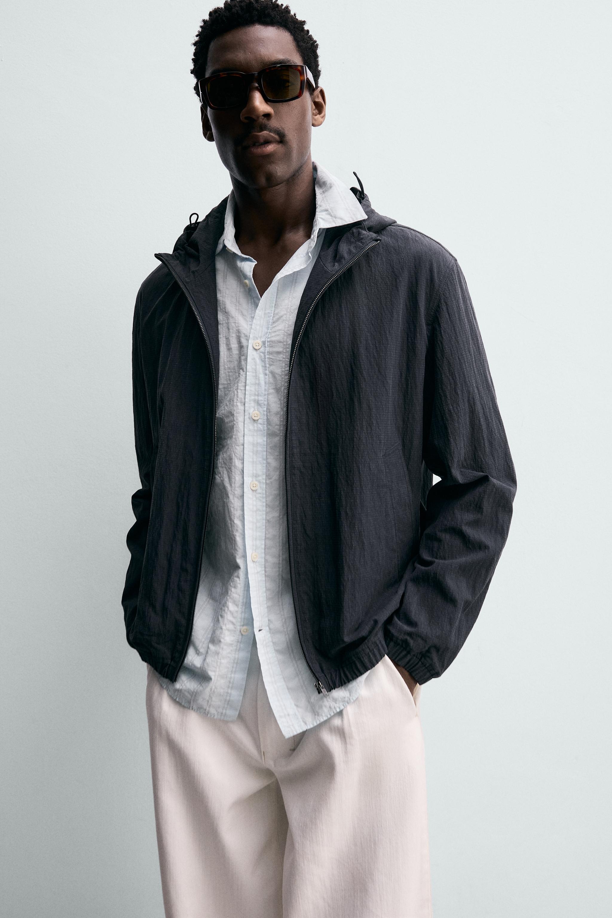 LIGHTWEIGHT TECHNICAL JACKET - Blue | ZARA United States