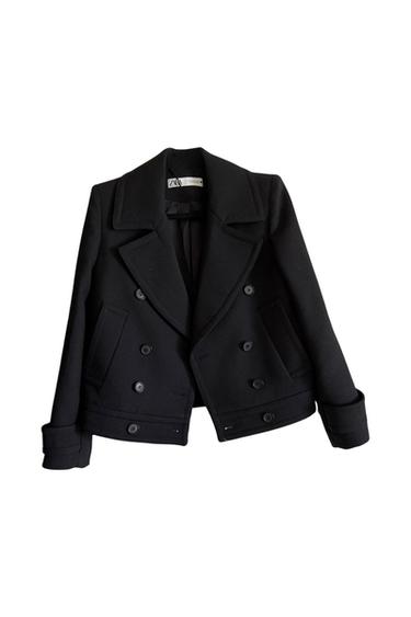 DOUBLE BREASTED WOOL BLEND COAT ZW COLLECTION