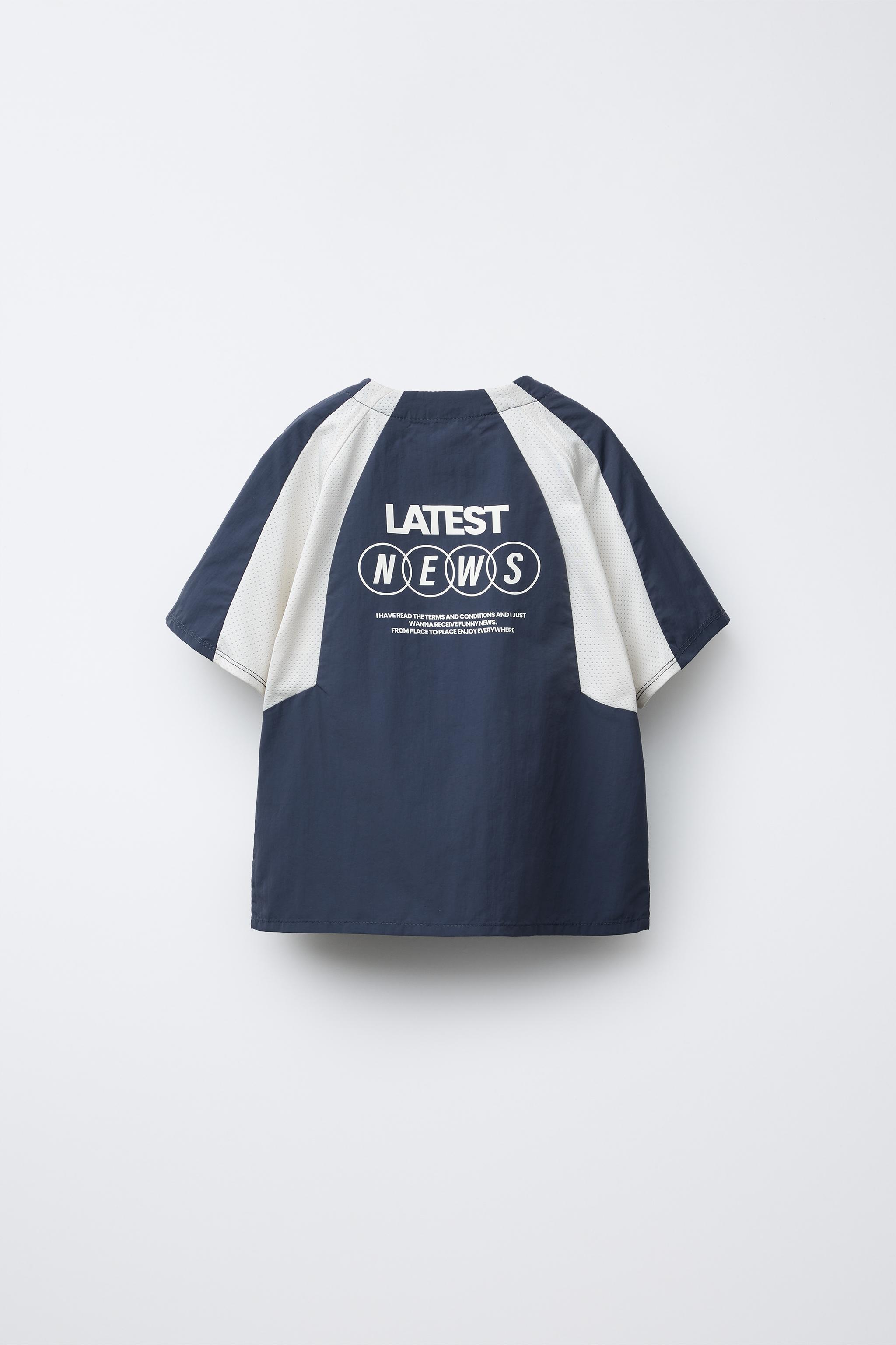 ★ドイツ発*ZARA*新作*TEXT プリントリンガーTシャツ/NAVY★ 06096511401-e2.jpg?ts=