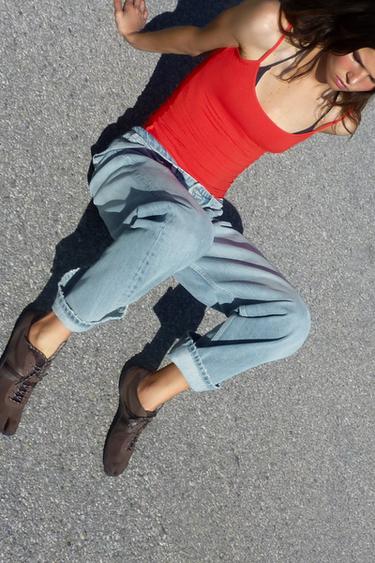 ПЛОСКИЕ СПОРТИВНЫЕ ТУФЛИ — КОРИЧНЕВЫЙ от Zara