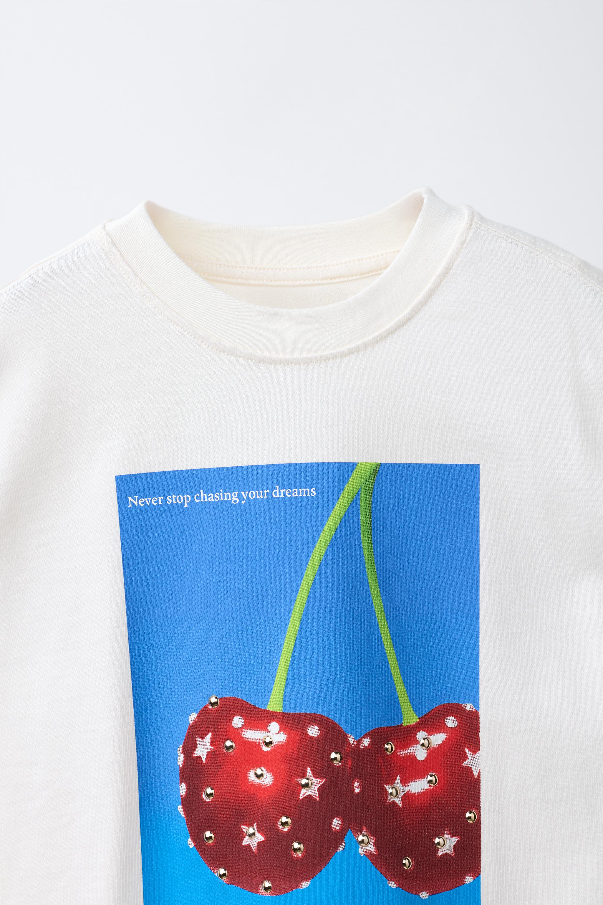 RHINESTONE PHOTO PRINT T-SHIRT