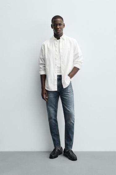 SLIM FIT JEANS - Blue by Zara