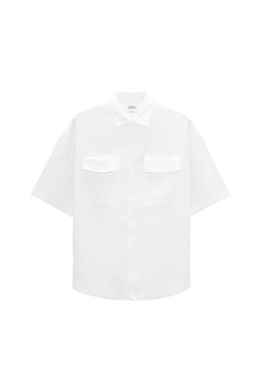 LINEN - COTTON SHIRT WITH POCKETS