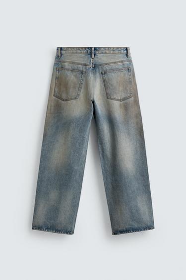 JEAN BAGGY FIT EFFET VINTAGE - Bleu clair de Zara - Image 7