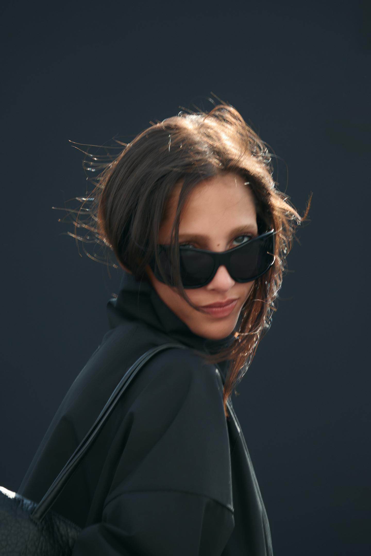 Женская куртка Zara Water-Repellent Windproof Long, цвет: Чёрный — фото 6