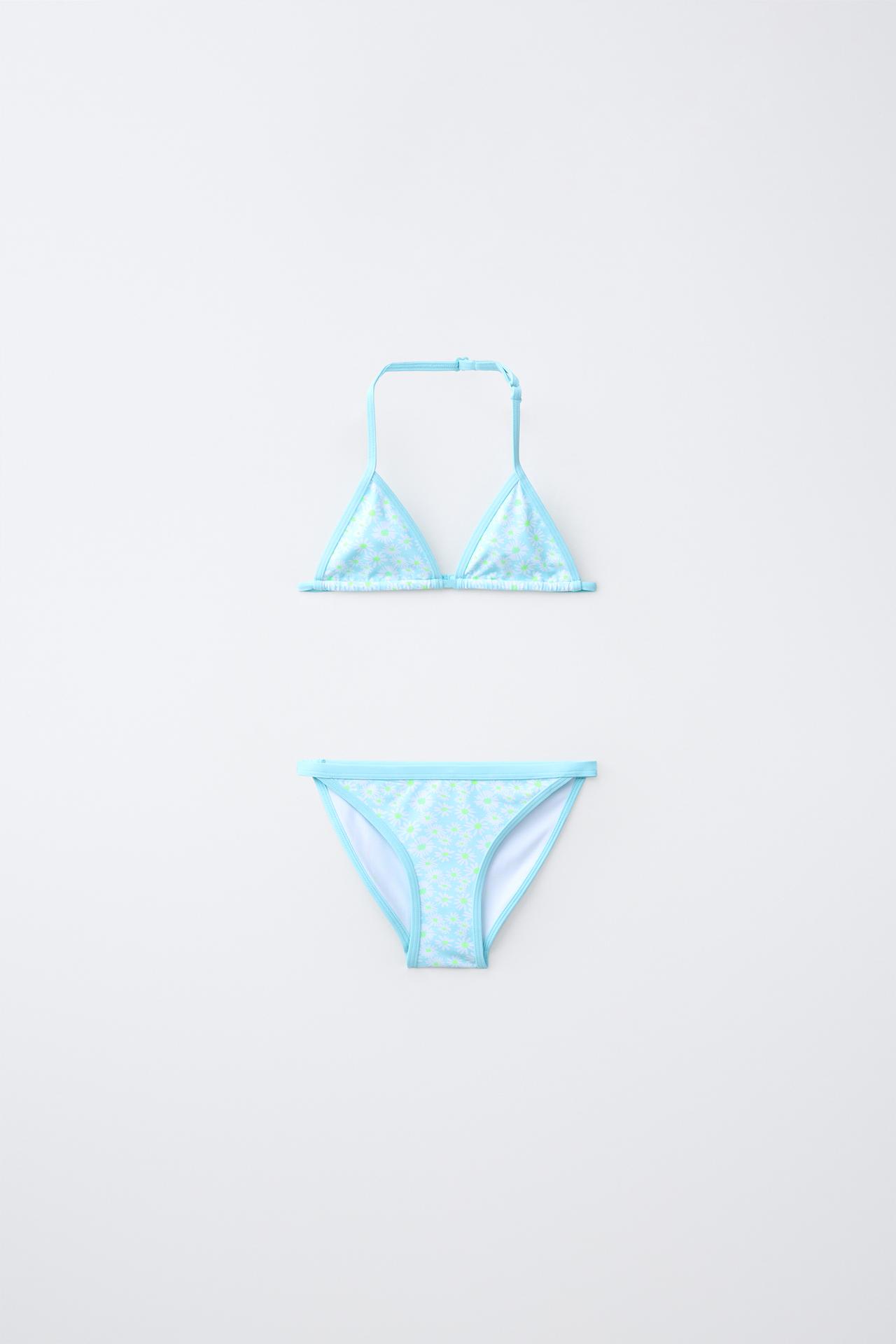 6-14 YEARS/ DAISY BIKINI — Light turquoise