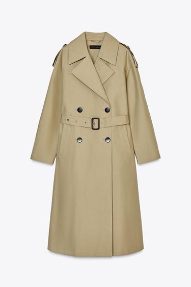 TRENCH COAT WITH BELT - Beige by Zara - Image 0