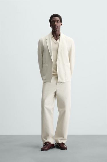 BLAZER TRAJE RELAXED FIT - Blanco roto de Zara - Imagen 0