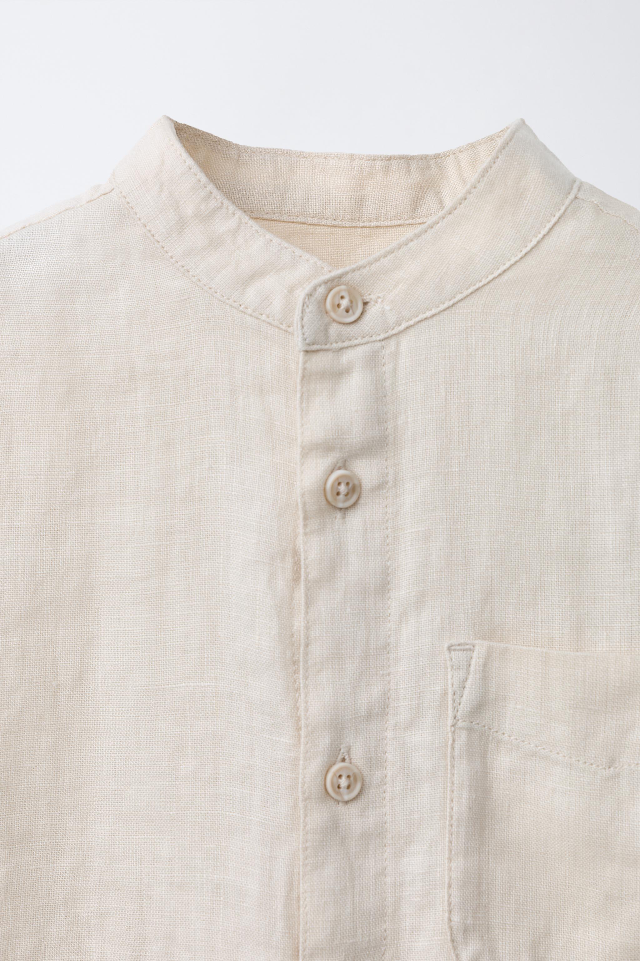 100% LINEN SHIRT - Light beige | ZARA United States