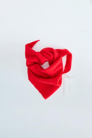 ZARA TIMELESS - FOULARD TOUR DU COU 100 % CACHEMIRE - Rouge de Zara