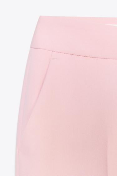 PANTALON 7/8 TAILLE HAUTE - Rose de Zara - Image 4