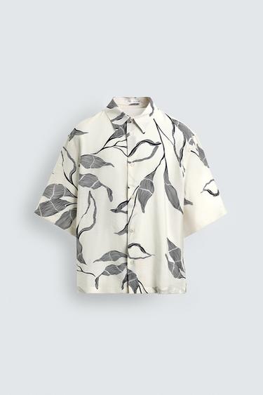 FLORAL PRINT SHIRT - Sand by Zara