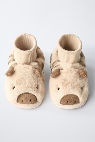 GIRAFFE SLIPPERS - Sand Brown by Zara - Image 3