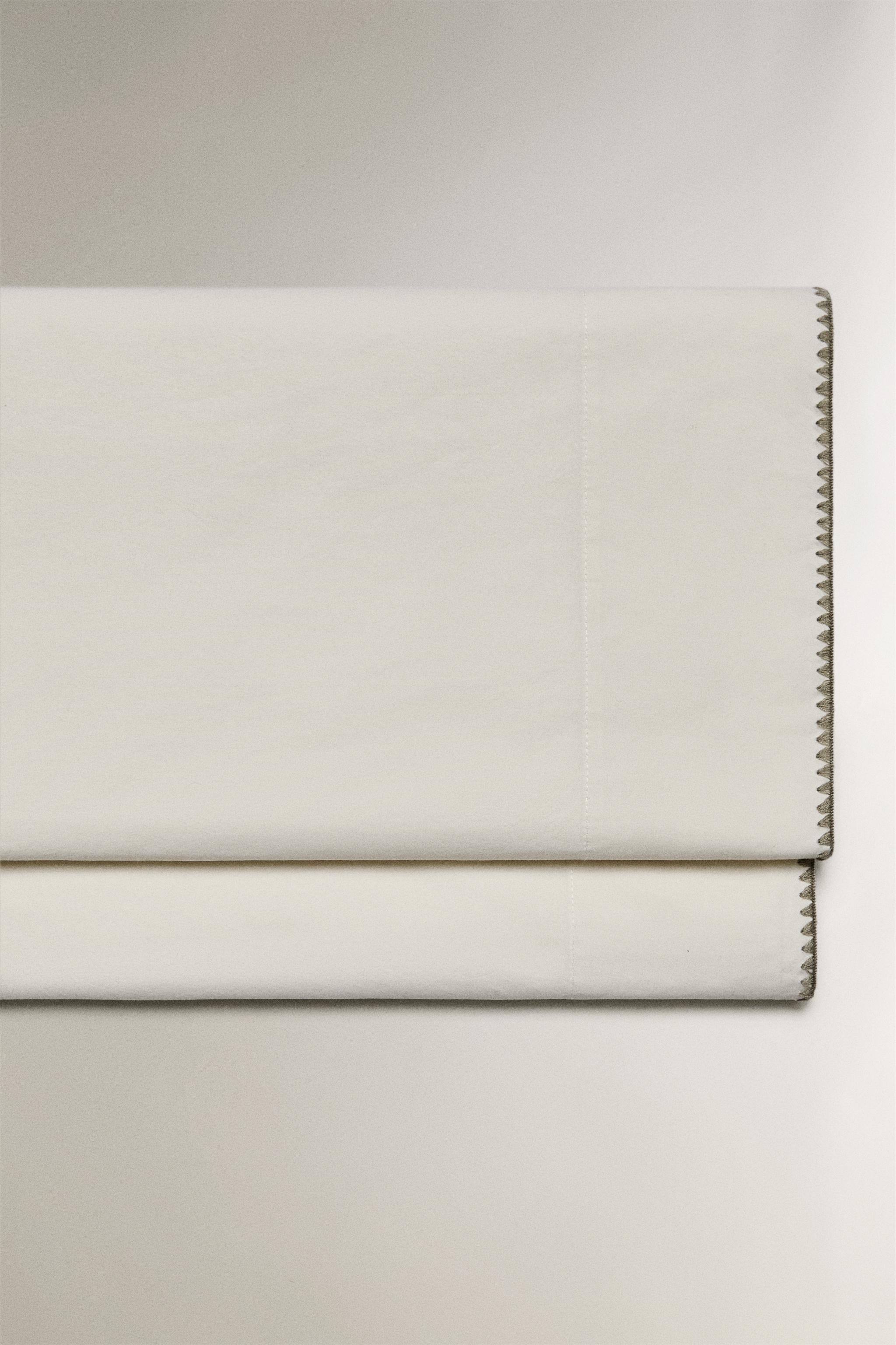 ZARA  フラットシーツホワイト ガーゼ フラットシーツ - ホワイト | ZARA Japan / 日本